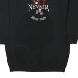 ALSTYLE APPAREL & ACTIVEWEAR Womens Black Nevada Silver State Crew Neck S