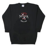 ALSTYLE APPAREL & ACTIVEWEAR Womens Black Nevada Silver State Crew Neck S