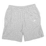 NIKE Mens Shorts Grey XL W34 Cotton Blend Casual Plain Comfort