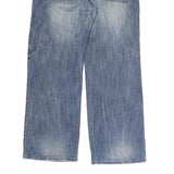 V&B JEANS Mens Blue Regular Cotton Denim W36 L28 Casual Zip Closure