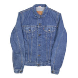 LEVI'S Womens Blue Denim Jacket S Cotton Classic Button Closure Casual