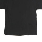 HANES Mens Black Trojan Football Graphic T-Shirt L Short Sleeve Crew Neck