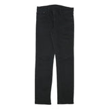 LEVI'S Mens Slim Black Denim Jeans W29 L30 Zip Closure Casual Style