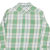 G-STAR Mens Green White & Navy Check Shirt S Lightweight Cotton Casual