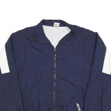 BROOKS Womens Blue White Panel Lightweight Zip Jacket XL Polyester Blend
