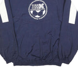 BROOKS Womens Blue White Panel Lightweight Zip Jacket XL Polyester Blend