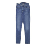 LEVI'S Womens Slim Blue Denim Light W23 L29 Jeans Zip Classic Skinny Cotton