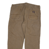 DICKIES Mens Jeans Regular Fit Straight Denim Beige W40 L30 Workwear Casual