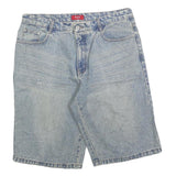 NEW SAIL Mens Shorts Blue Denim Casual M W34 Cotton Blend Relaxed Fit