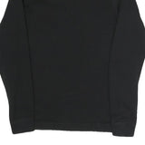 NIKE Mens Black S Crew Neck Cotton Blend Sweatshirt Logo Patch