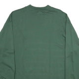 RUSSELL ATHLETIC Mens Green Long Sleeve Crew Neck T-Shirt L Cotton Casual