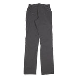 FJALLRAVEN Womens Polyester Blend Slim Black Trousers W26 L32 Outdoor Adventure