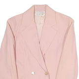 GEORGES ET ALBERT BENDER Womens Pink Blazer Jacket S Polyester Blend Woven