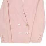 GEORGES ET ALBERT BENDER Womens Pink Blazer Jacket S Polyester Blend Woven