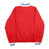 NIKE Mens Red White Blue Track Jacket M Polyester Zip Collar Casual Sportswear