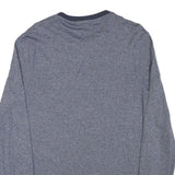 MICHAEL KORS Mens Blue Plain Cotton Blend Crew Neck Basic Knit Jumper M