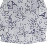 JULIENNA COLLECTION Womens Grey & Navy Print Zip Jacket L Polyester Blend Soft