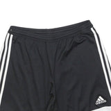 ADIDAS Mens Shorts Black & White Casual L W32 Polyester ClimaCool