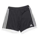 ADIDAS Mens Shorts Black & White Casual L W32 Polyester ClimaCool