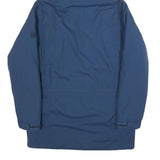 JACK WOLFSKIN Mens Blue Outdoor Jacket L Polyamide Plain Hooded Button Winter