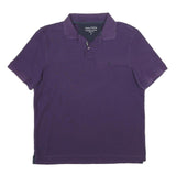 NAUTICA Mens Purple Polo Shirt M Cotton Classic Fit Deck Shirt