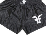 Mens Black Casual Shorts Polyester Blend L W28 Sports Logo Elastic Waist