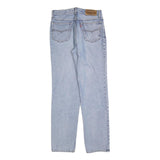 COTTON BLUE Mens Jeans Blue Regular Straight Denim Light W31 L32 Classic Zip