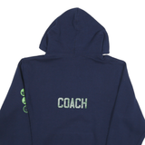 RUSSELL ATHLETIC Mens Navy World Compass Academy Pullover Hoodie M Coach Print
