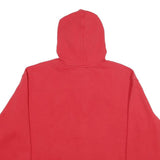 CHAMPION Mens Red Hoodie L Cotton Blend Pullover Hooded Sweatshirt