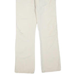 VOLT CO Womens Regular Beige & Cream Cotton Blend Trousers W30 L32 Zip Casual
