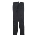LEVI'S 721 Womens Black Slim Skinny Denim Medium W27 L31 Slim Fit Jeans Zip