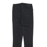 LEVI'S 721 Womens Black Slim Skinny Denim Medium W27 L31 Slim Fit Jeans Zip
