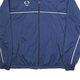 NIKE Mens Blue Sports Jacket XL Polyester Zip Track Plain Activewear