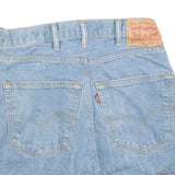 LEVI'S Womens Blue Denim Mini Skirt Woven Raw Hem S Cotton Blend Casual