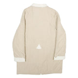 C&A Womens Beige & Cream Zip Jacket UK 10 Polyester Blend Plain Casual Outerwear