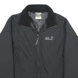 JACK WOLFSKIN Womens Black Outdoor Jacket UK 12 Nylon Zip Lightweight Insulated
