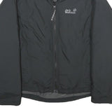 JACK WOLFSKIN Womens Black Outdoor Jacket UK 12 Nylon Zip Lightweight Insulated