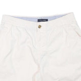 TOMMY HILFIGER Womens Cream Casual Shorts M W29 Cotton Blend Lightweight Summer