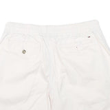 TOMMY HILFIGER Womens Cream Casual Shorts M W29 Cotton Blend Lightweight Summer