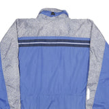 ODLO Mens Blue & Grey Pattern Track Jacket XL Lightweight Zip Casual Sportswear