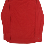 ADIDAS Mens Red Plain Cotton Pullover Jumper Roll Neck Basic Knit M