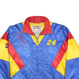 NUTMEG Mens Blue & Yellow Retro NASCAR Gordon 24 Nylon Jacket XL Zip Sportswear