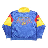 NUTMEG Mens Blue & Yellow Retro NASCAR Gordon 24 Nylon Jacket XL Zip Sportswear