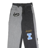 IETS FRANS Womens Jeans Black & Grey Regular Straight Denim Medium W27 L32