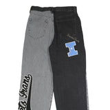 IETS FRANS Womens Jeans Black & Grey Regular Straight Denim Medium W27 L32