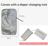 Anysort Black Mommy Diaper Bag With Changing Pad Maternity Backpack for Moms