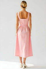 Pink-midi-dress-back-scaled