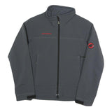MAMMUT Womens Grey Softshell Jacket XS Polyester Blend Zip Outdoor Activewear