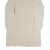 MAX MARA Womens Beige Button Jacket M Polyester Plain Elegant Classic Fit