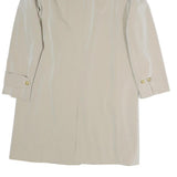 MAX MARA Womens Beige Button Jacket M Polyester Plain Elegant Classic Fit